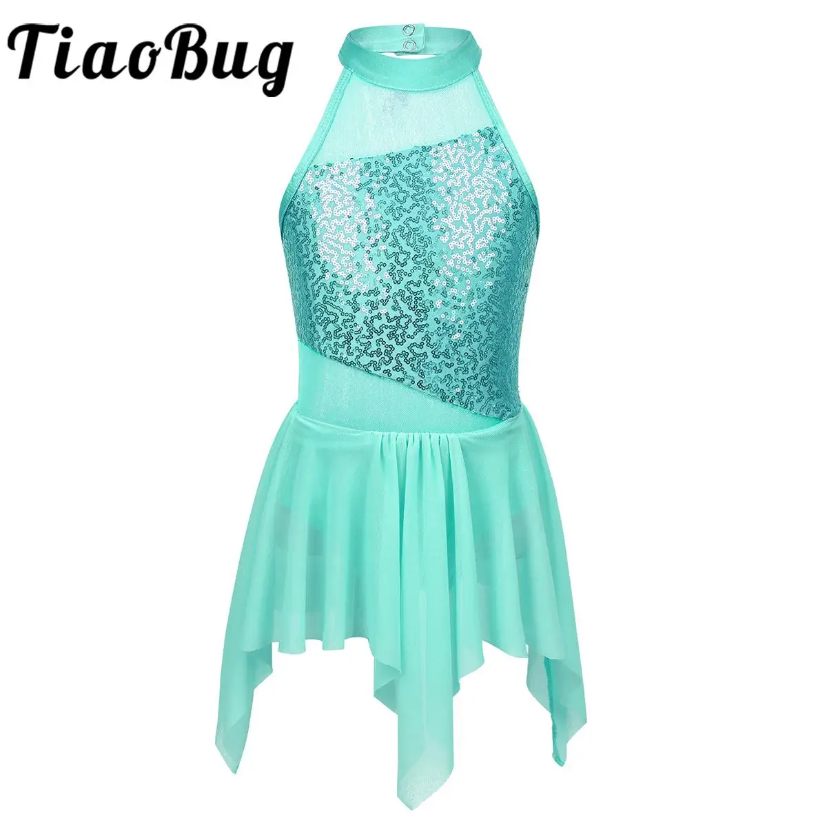 

Детское балетное платье-пачка с блестками для девочек, современное гимнастическое трико, Lyrical костюм для латиноамериканских джазовых танцев