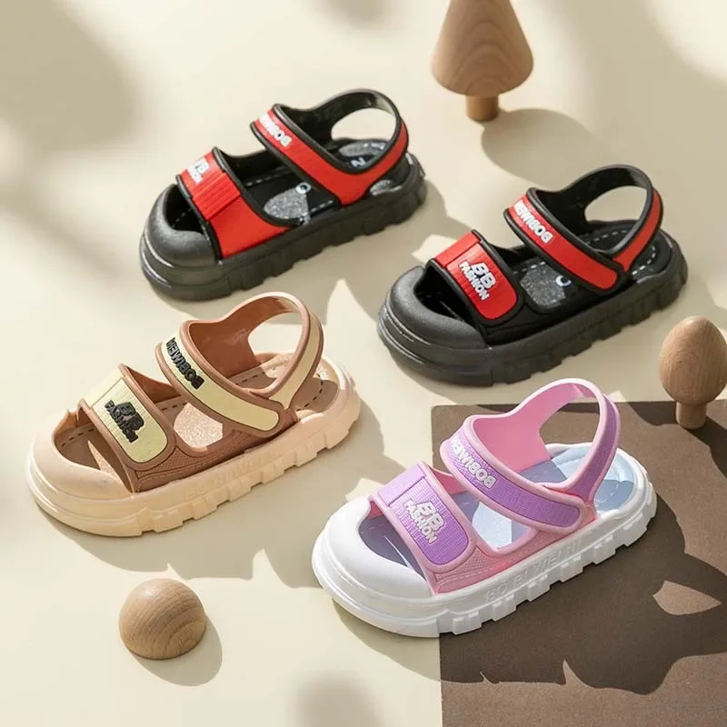 Children Slippers Summer Anti-Slip Soft Bottom Cartoon Sandals