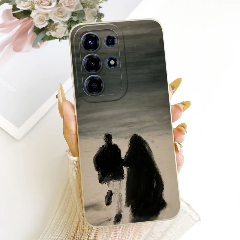 Floral Fashion Soft Silicone Bumper Phone Case in Pink