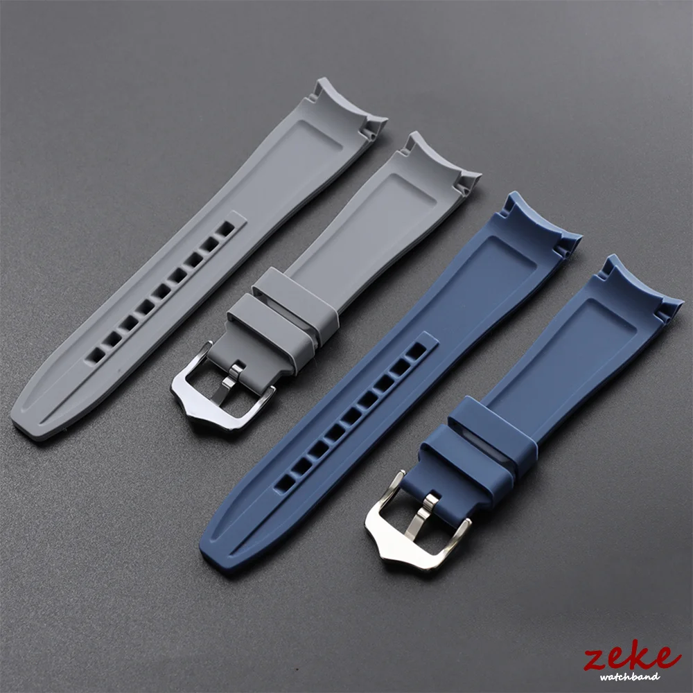 Universal Waterproof Silicone Sports Wristband – Curved End Rubber Strap