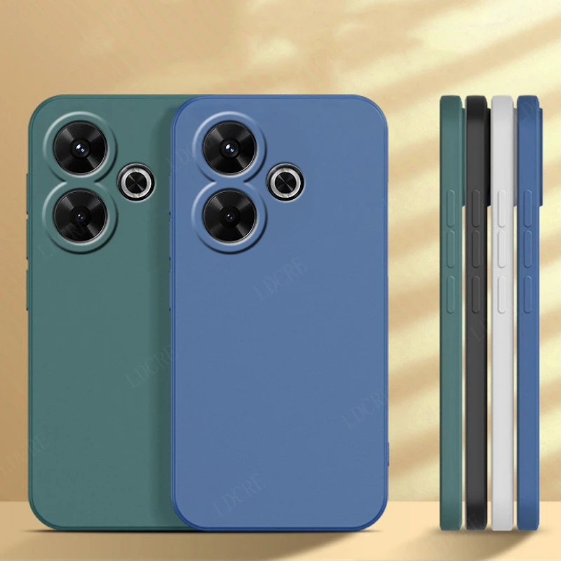 Shockproof Original Liquid Silicone Phone Case Cover - Soft TPU Bumper Back