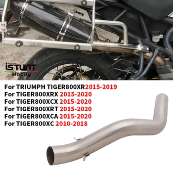 Slip-On For TRIUMPH Tiger 800 XR XRX XRT XC XCA XCX Motorcycle Exhaust Escape Systems Modified 51mm Muffler Middle Link Pipe