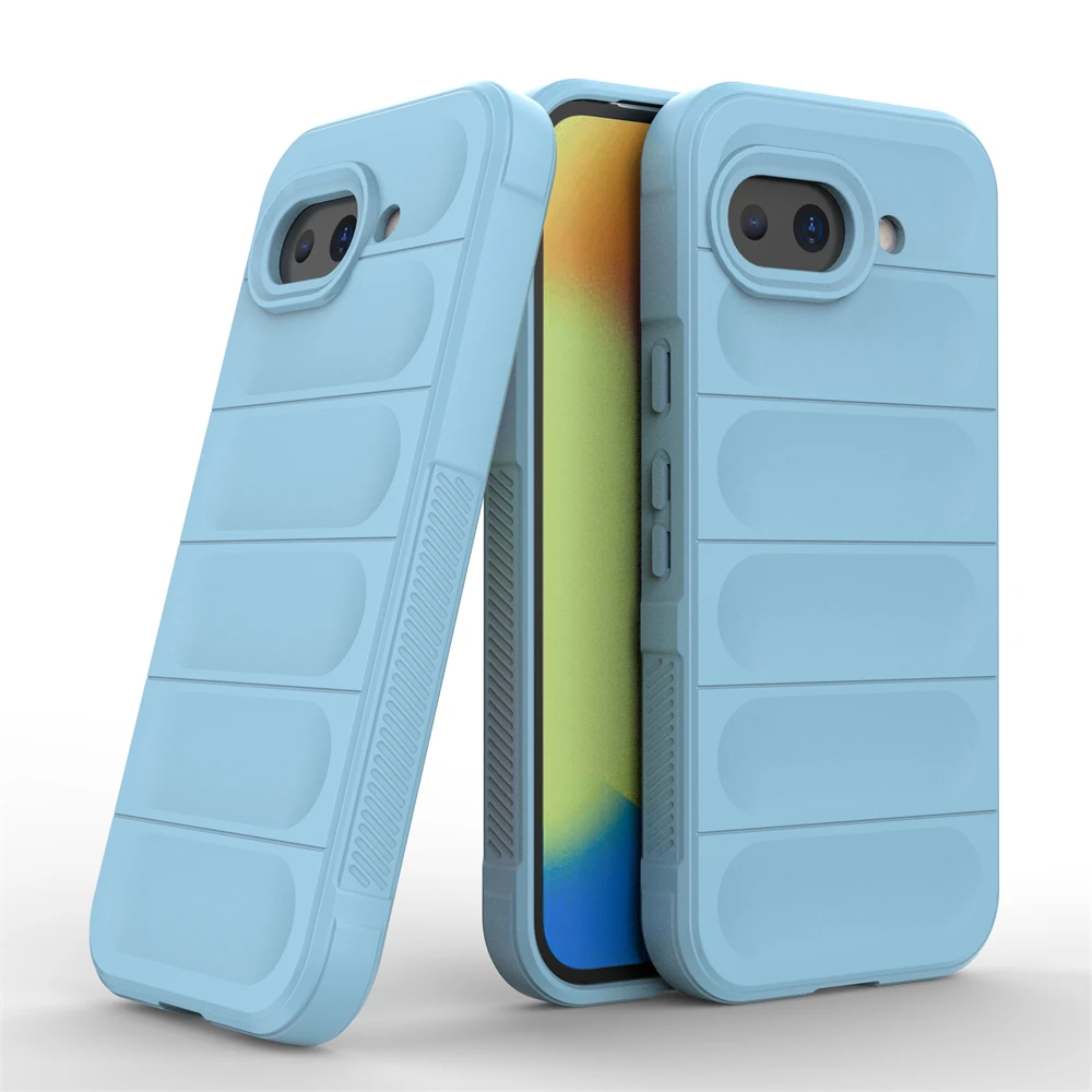 Enhanced Shockproof Soft Silicone Phone Case with Camera Protection - Skin Feel TPU Cover