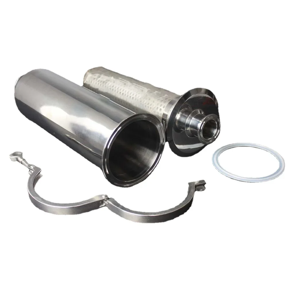 

Fit 19/25/32/38/51/63mm Pipe x 1.5" 2" 2.5" Tri Clamp In-line Filter Strainer Homebrew Beer Brewing SUS 304 Stainless Steel