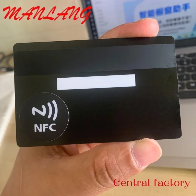 

Custom Ne Style Bla Brushed N 4442 etal Credit Card Logo Engraved N etal Busins Card for gift