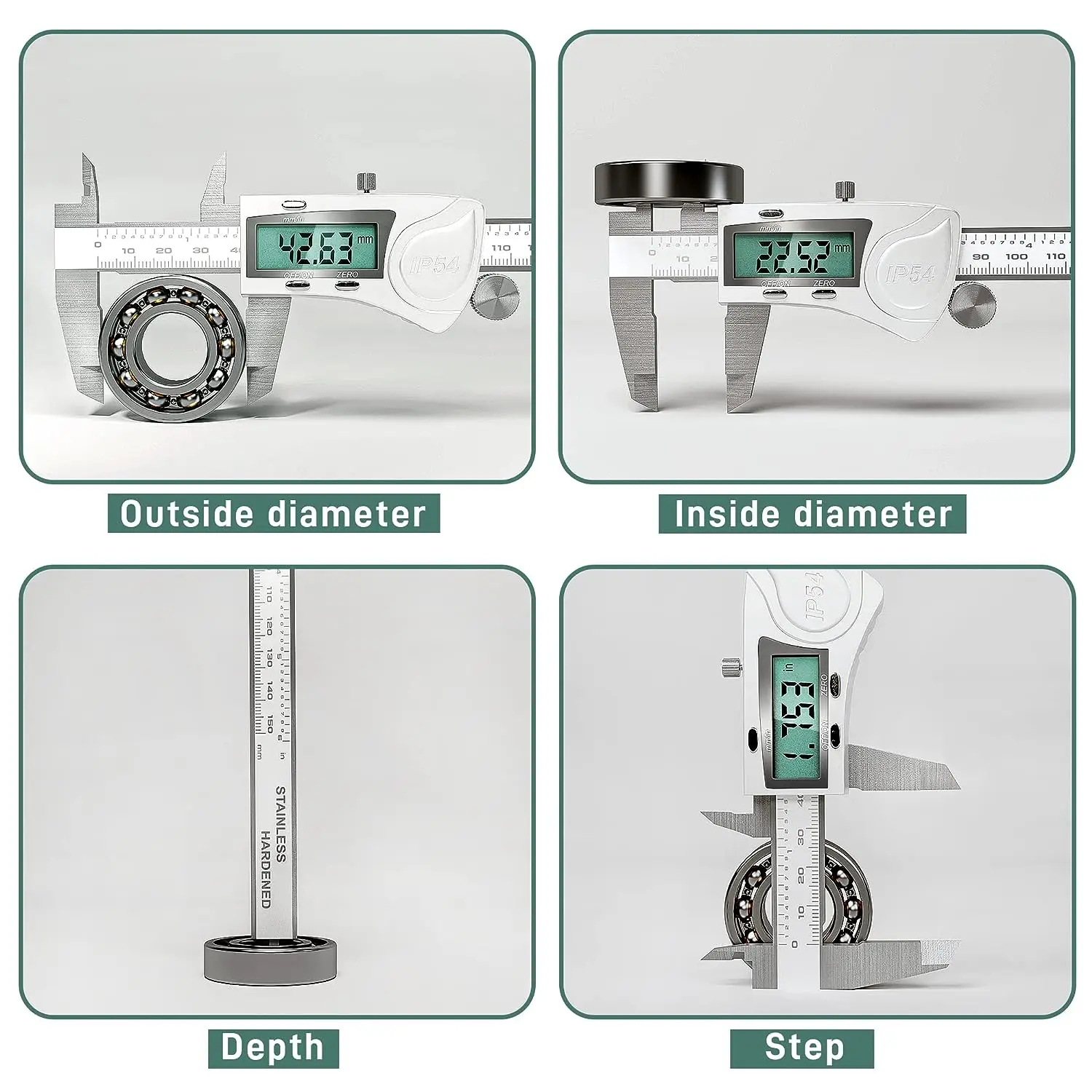 Digital Paquímetro Waterproof Calibrador IP54 Digital  Caliper Stainless Steel Pachometer  Measuring Tools Thickness Depth Gauge