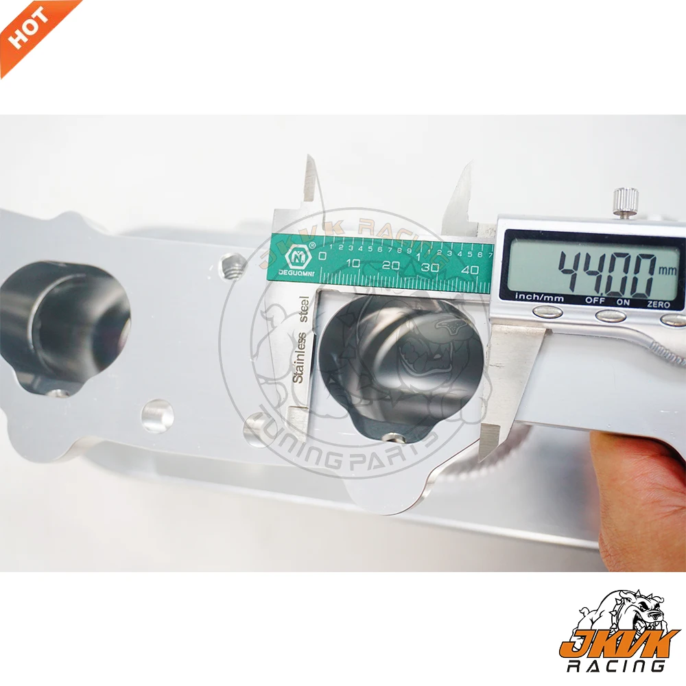 JKVK 레이싱 알루미늄 흡기 매니폴드, S14 SR20 SR20det 용, 76mm 스로틀 바디 및 연료 레일 흡기