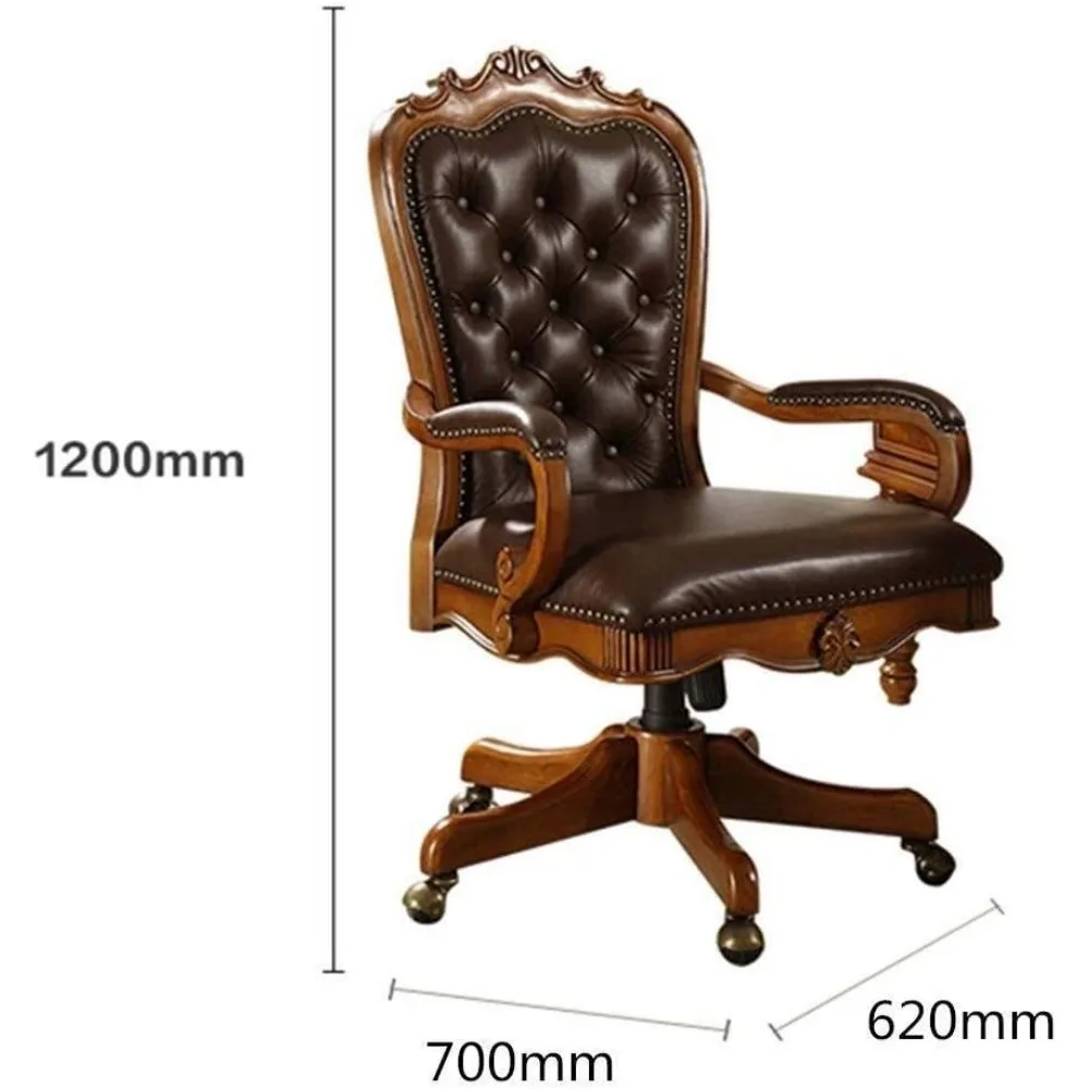 Office Chair American Wood Chair Office Chairs Leather Chair Lift Rotating Book of Households Computer Desk office furniture 3
