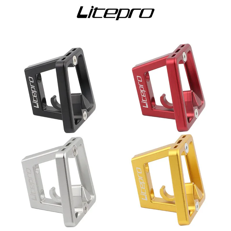 

Складная велосипедная Передняя сумка Litepro, задняя крышка для корзины из алюминиевого сплава с ЧПУ, для Бромптона