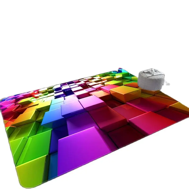 Nordic 3D Printed Large Carpets Galaxy Space Mat Soft Flannel Area Rugs Anti-Slip Rug for Living Room Home Decor Parlor