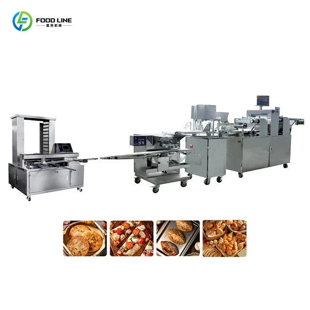 Système de production commercial automatique entièrement personnalisé de machine de fabrication de pain d'équipement de boulangerie 1
