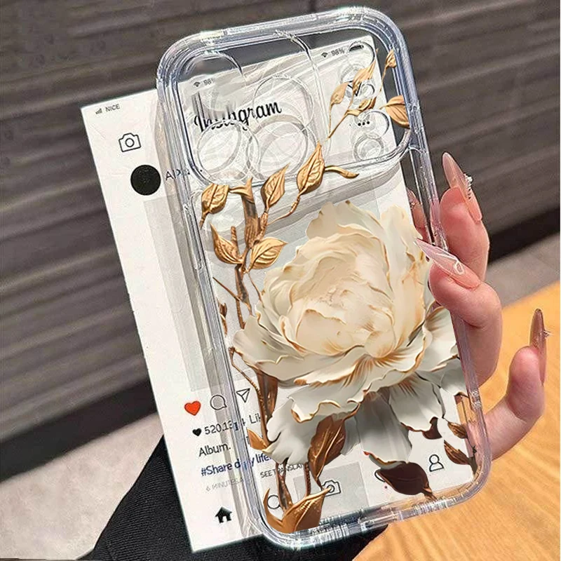 Floral Pink Violet Phone Case with Flower Design