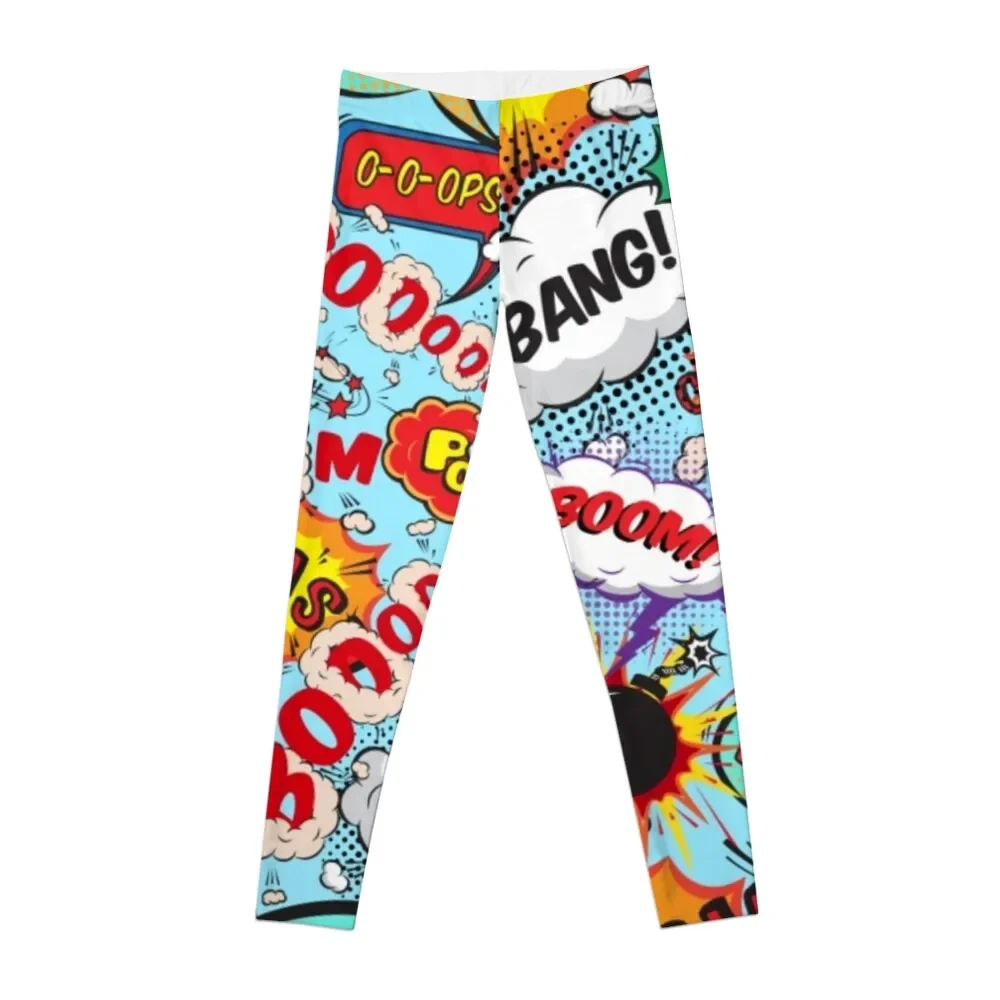 

Comic book Leggings sports for gym sports shirts gym Womens Leggings