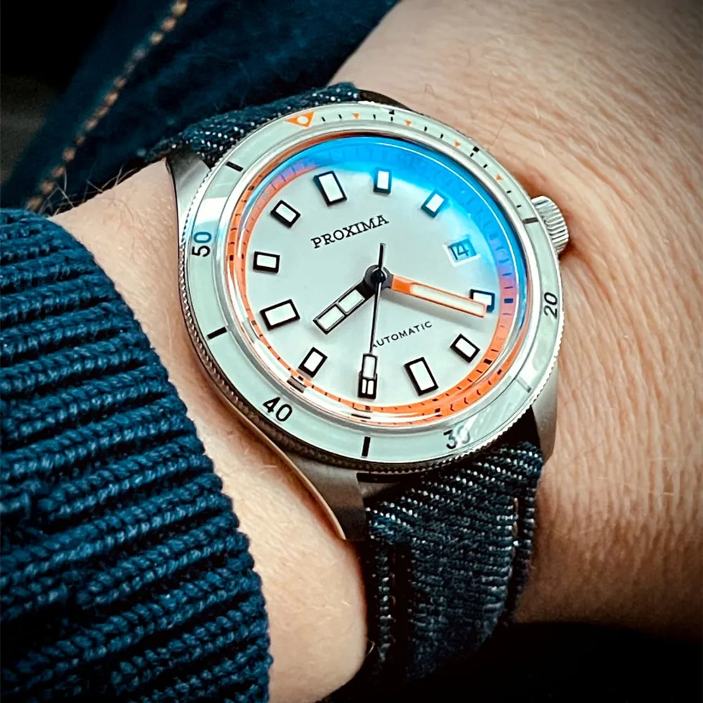 Proxima PX1703 Diver Watch Business Waterproof Male Clock PT5000 Men Watches Stainless Steel Sapphire Bezel BGW9 Luminous diver watch