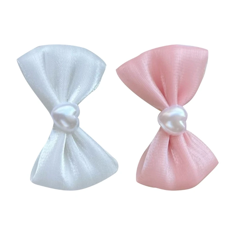 

1Pair Sweet Bowtie Hair Clip French Hairpin Girl Barrettes Side Pin Hairclip Female Girl Hair Styling Decors