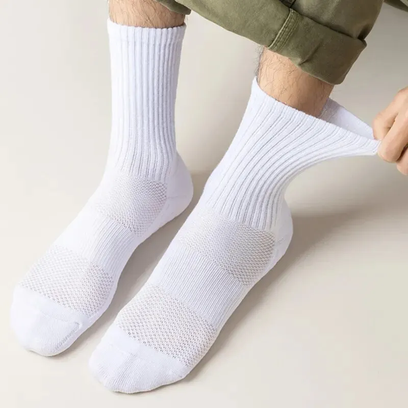 10 paires de chaussettes sport à semelles épaisses avec fond rembourré idéal pour la course et les sports professionnels