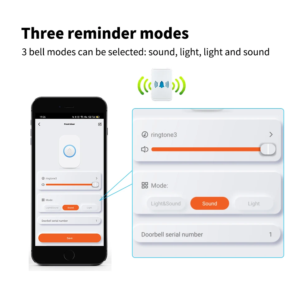 Wireless WiFi Bell Tuya Waterproof External Smart Door Bell for Smart Life App Setting,wireless doorbell
