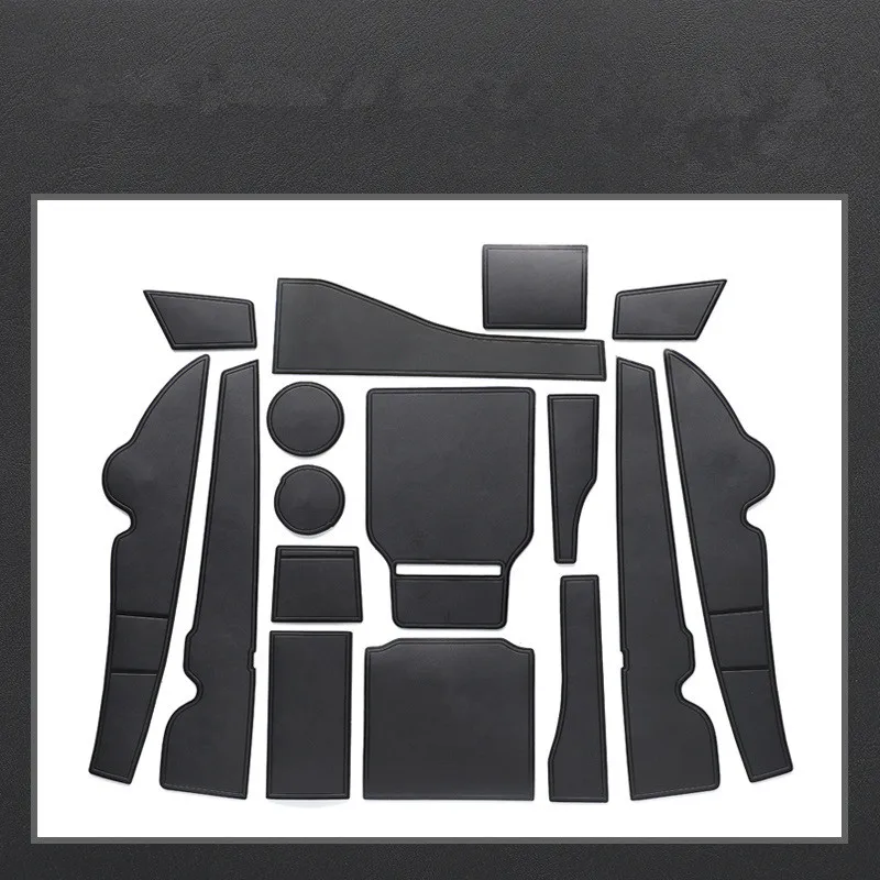 

Car Leather Door Slot Mat Coaster Storage Mat Anti-skid Mat For Mercedes-Benz GLC 2023 Left hand drive Auto Accessories