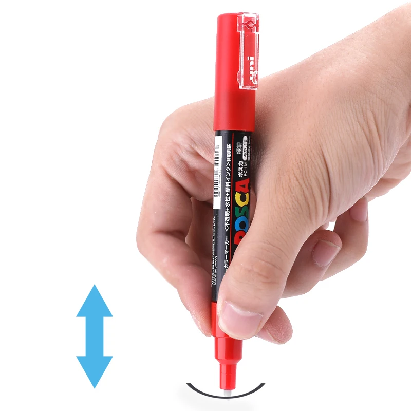 1pcs 일본 Uni Posca 마커 펜 PC-5M 페인트 펜 팝 포스터/낙서 방수 학생 사무실 문구 용품