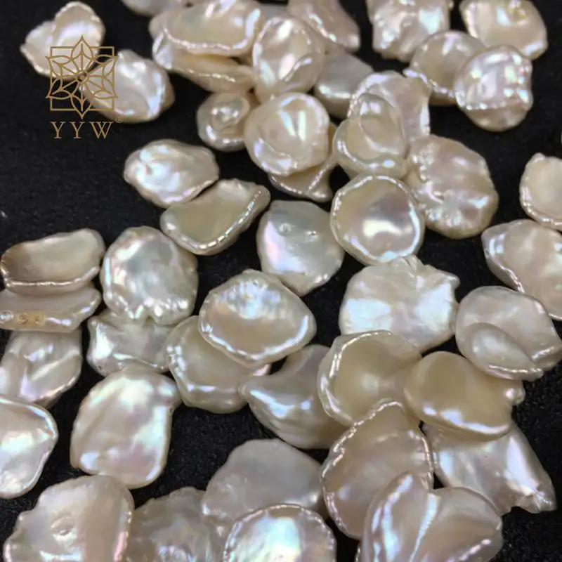 

5pcs/Lot Cultured Baroque Freshwater Pearl Beads White 12-15mm No Hole Natural Stone For Jewelry Making Diy Necklace Bracelet