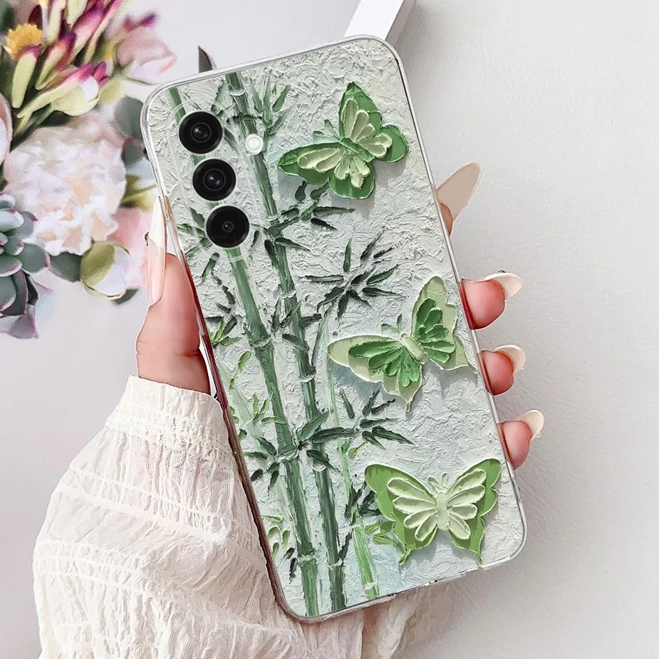 Fashionable Painted Soft Silicone Case – Stylish Protective Cover