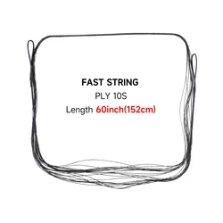 High - Quality Archery Bowstring for Traditional Bow and Longbow Hunting (60in)