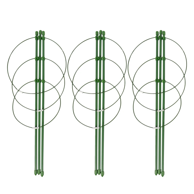 

Climbing Plants Support, Garden Trellis Flowers Tomato Cages Stand Set Of 3 Pack