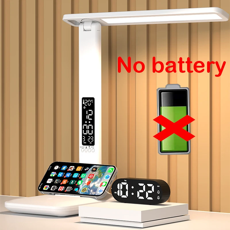 Multifunctional LED Desk Lamp with Touch Dimming and Adjustable Light
