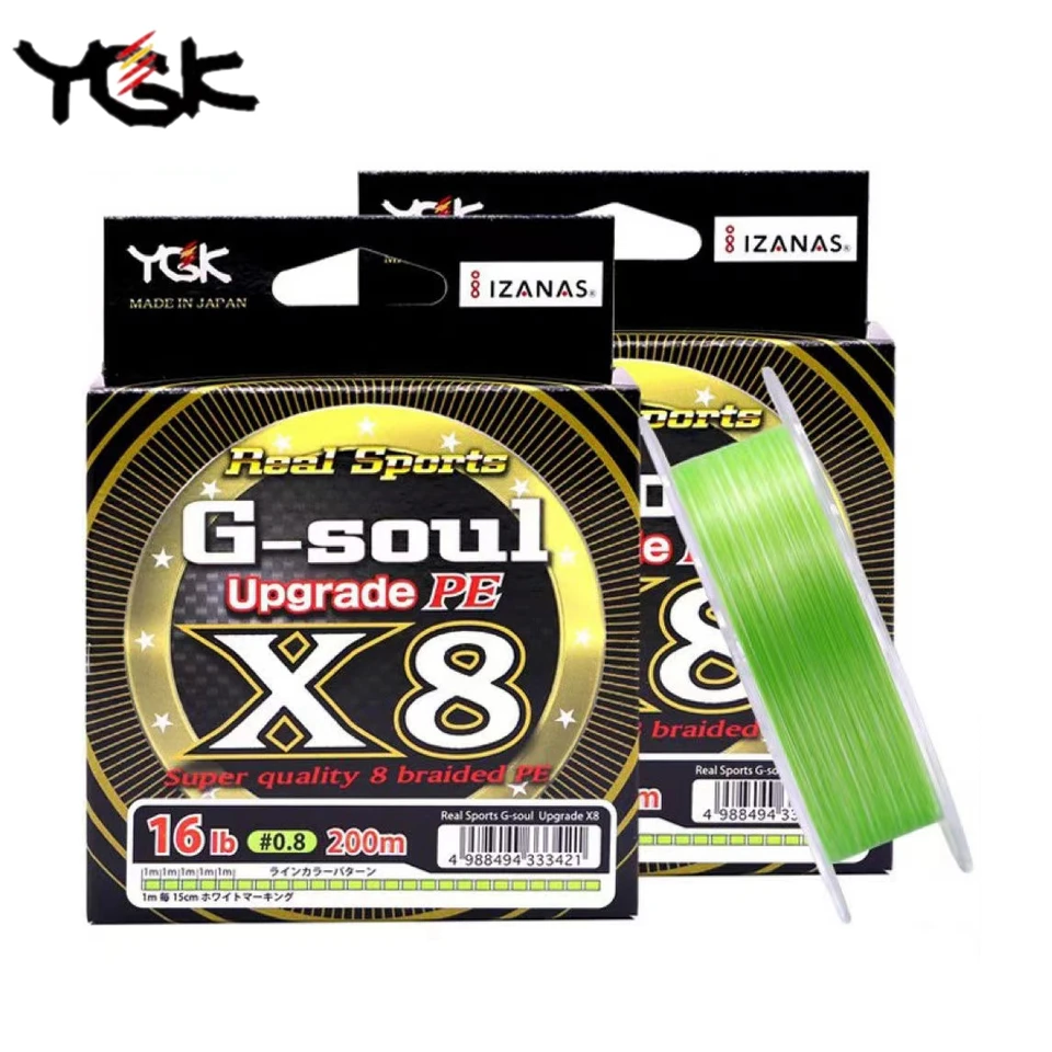 YGK G-SOUL X8 Upgrade Braid Fishing Line Super Strong 8 Strands