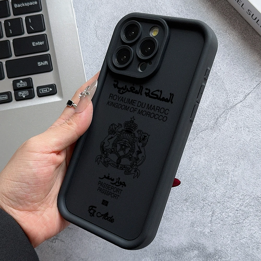 Morocco UK USA Passport Design Phone Case Cover
