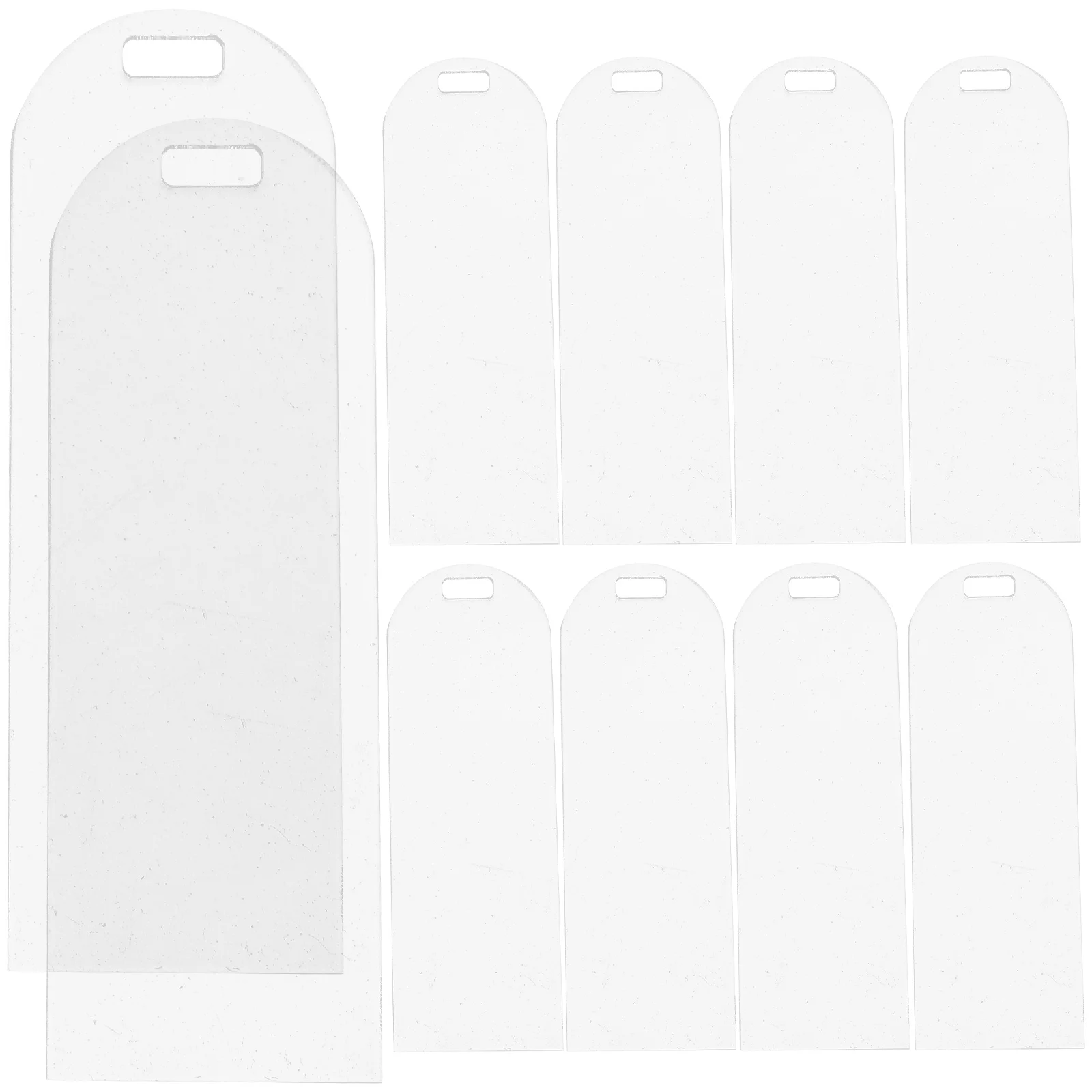 Acrylic Bookmark 10Pcs Clear Acrylic Bookmarks Handmade Blank Students Unfinished DIY Unpainted 15x5cm bookmarks stationery supplies