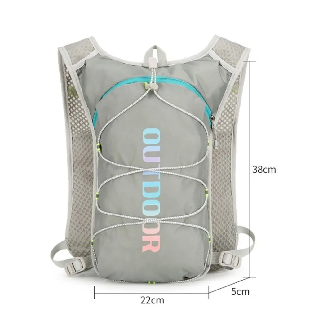 Durable Nylon Outdoor Climbing Backpack Ultra-light Waterproof Cycling Daypack Breathable Safety Reflective Hydration Backpack