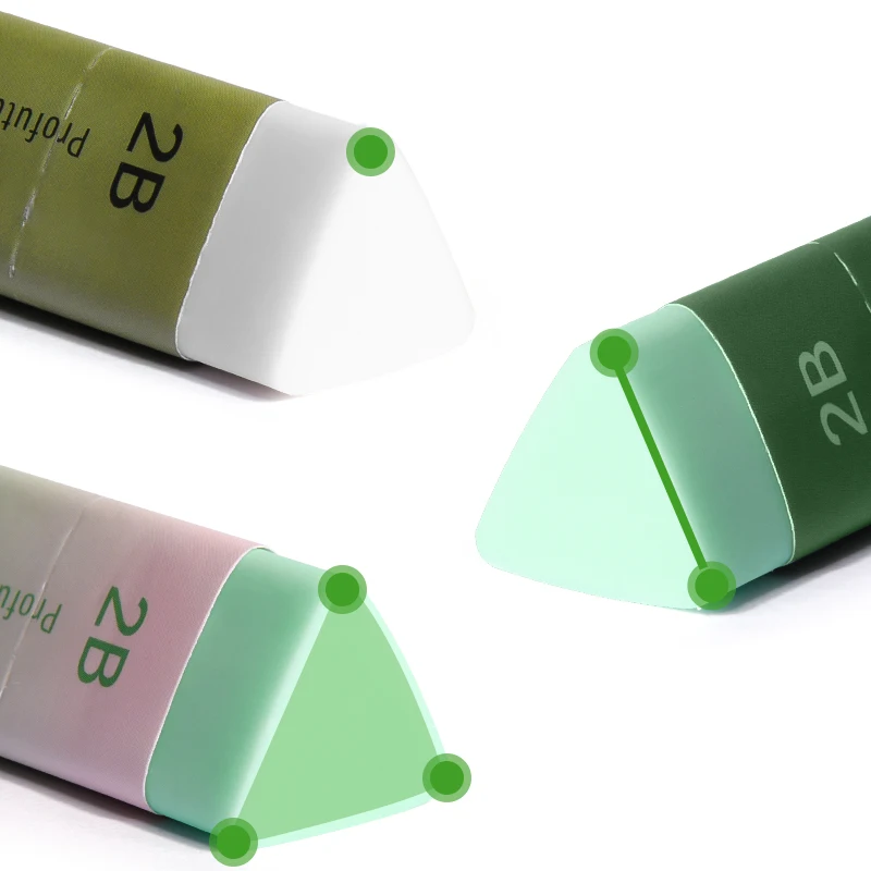 M&G Triangle-Shaped Pencil Eraser Ultra-Clean, Minimal Residue, Leaves Minimal Marks Student 2B Exam Eraser Artist Pencil Sketch