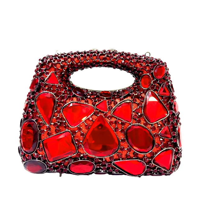 XIYUAN Crystal Clutch Purse Women Luxury Evening Bags Party Dinner Diamond Shoulder Bags Cocktail Rhinestone Handbags Gem Purses 3