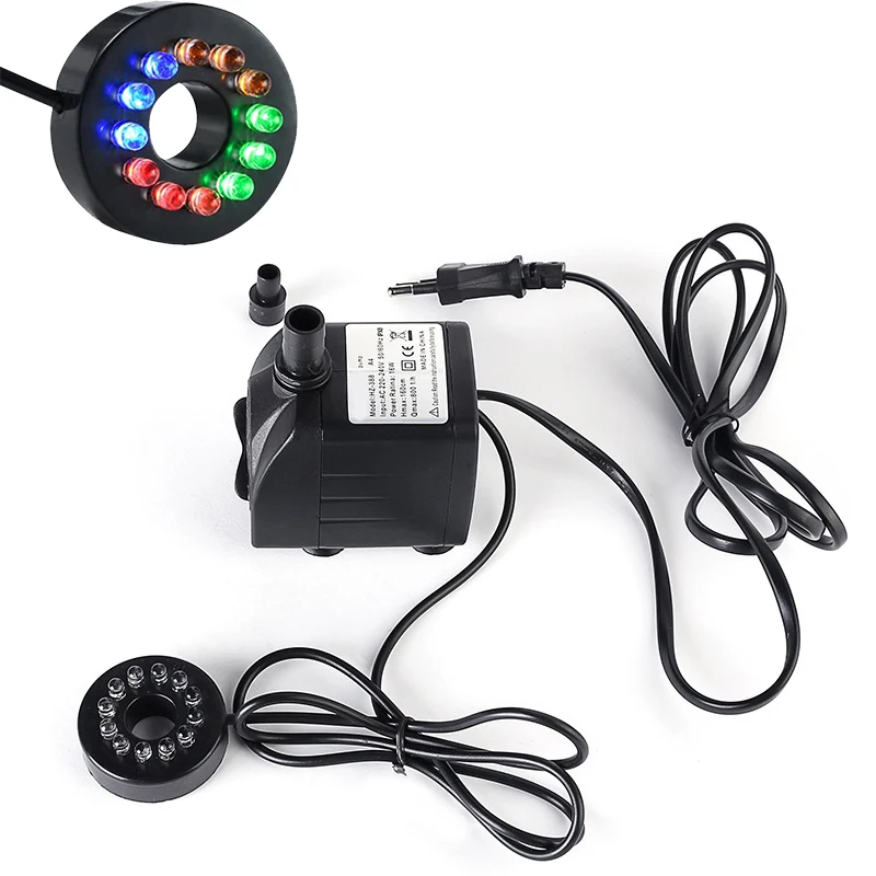 

10W 12-light AC 220V Super Quiet Submersible Water Pump for Garden Fountain Fish Tank Rockery Aquarium Filter Circulating Pump