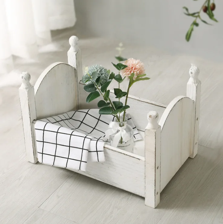 baby-photography-props-crib-photo-studio-hundred-days-newborn-small-wooden-bed-full-moon-children-retro-old-photo-props-bed
