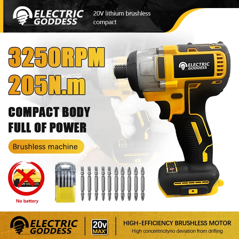 ElectricGoddessDCF887205NMElectricdrilltoolsImpactdriver