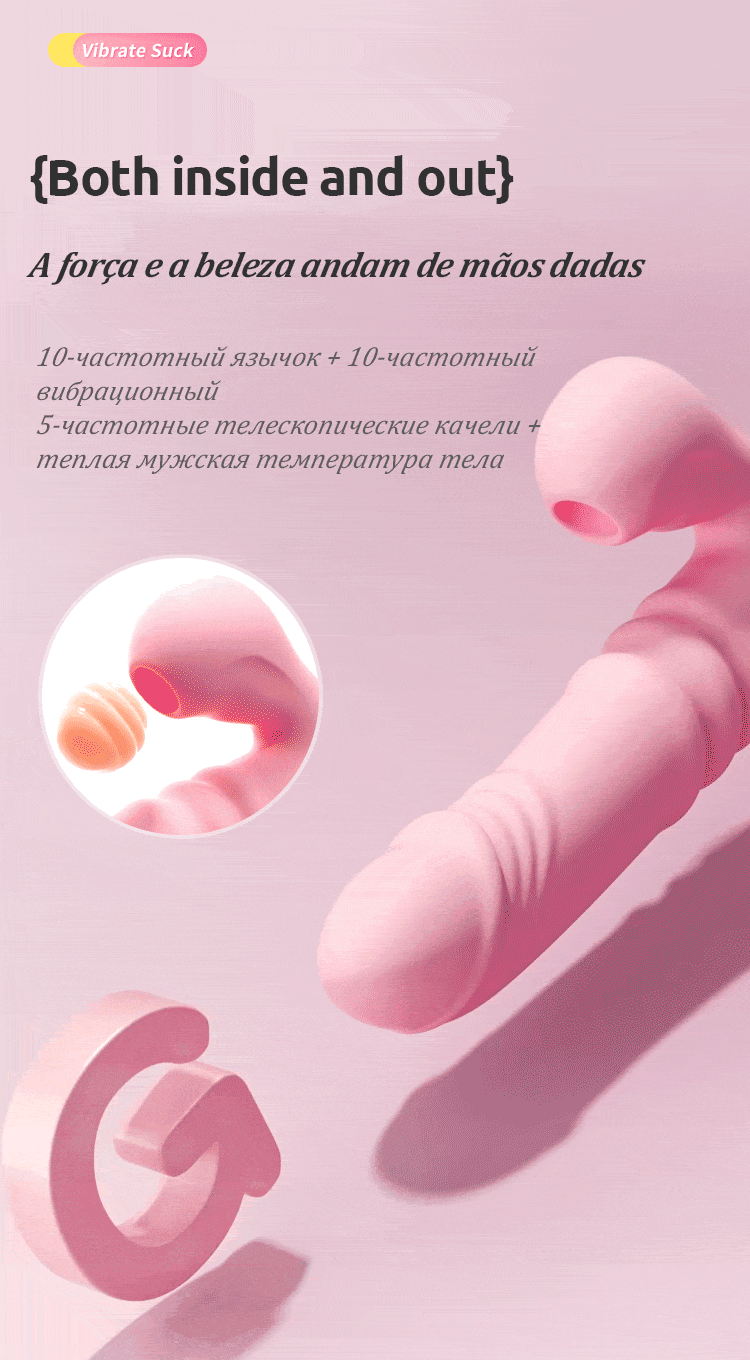 2 IN 1 Suck Vibrator Dildo Telescopic Vibrator Clit Sucking G Spot Stimulation Vibrator Women Sex Toys Adult Products uyo