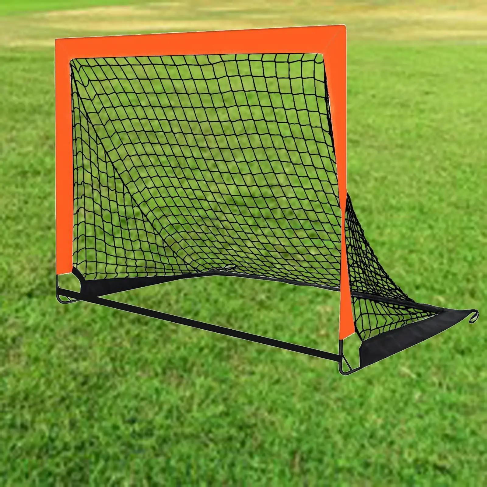 Kid Soccer Goals Foldable with Frame Training Equipment Kids Toy Football Goal for Park Backyard Garden Yard Indoor and Outdoor