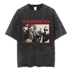 Radiohead Rock Band OK Computer Vintage Washed T-shirt Men Women Fashion Hip Hop T Shirts 100% Cotton Casual T-shirts Streetwear 5