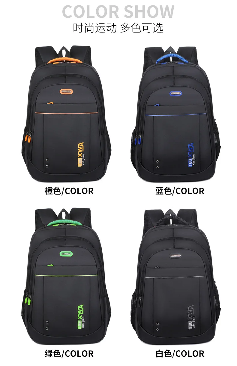 Neuer einfacher Reiserucksack für Studenten, große Kapazität, modischer, lässiger Unisex-Laptop-Rucksack, doppelte Umhängetaschen 2026 – Detail 32