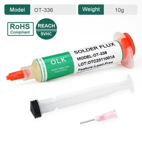Olk SMD Flux Pcb Repair Soldering Flux No-Clean Solder Paste Welding Advanced Oil Flux For Welding Grease 10cc Soldering Repair - Image 10