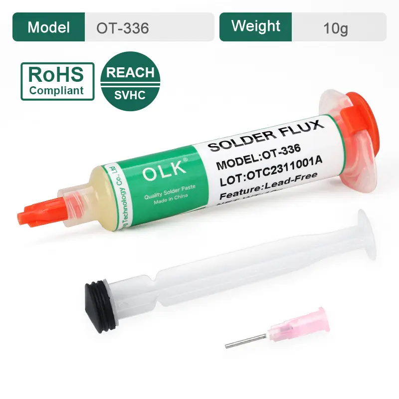 Olk SMD Flux Pcb Repair Soldering Flux No-Clean Solder Paste Welding Advanced Oil Flux For Welding Grease 10cc Soldering Repair - Image 10