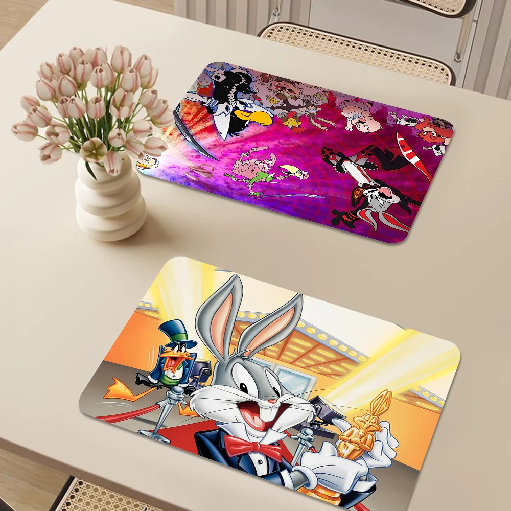 Funny Cute Rabbit Wolf dog Cartoon Table Drain Pad Tabletop Absorbent Draining Mat Tableware Mats Placemats for Table Decor 2