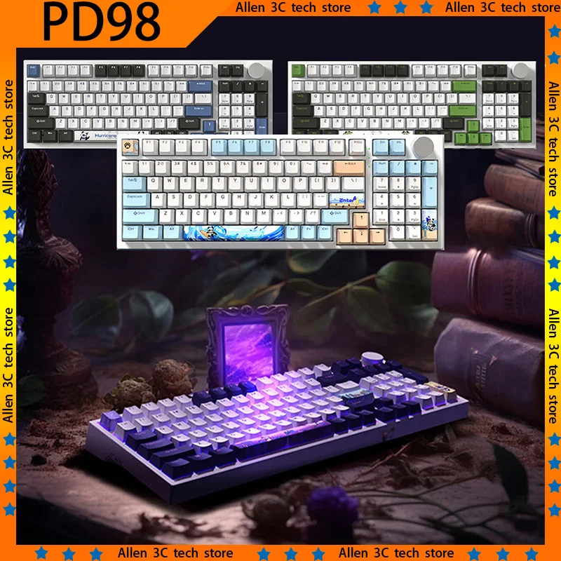 

Metaphyuni Metapanda PD98 Mechanical Keyboard Wireless Tri-mode Bluetooth RGB USB Hot-Swap PBT Gasket Office Gamer Pc Gaming