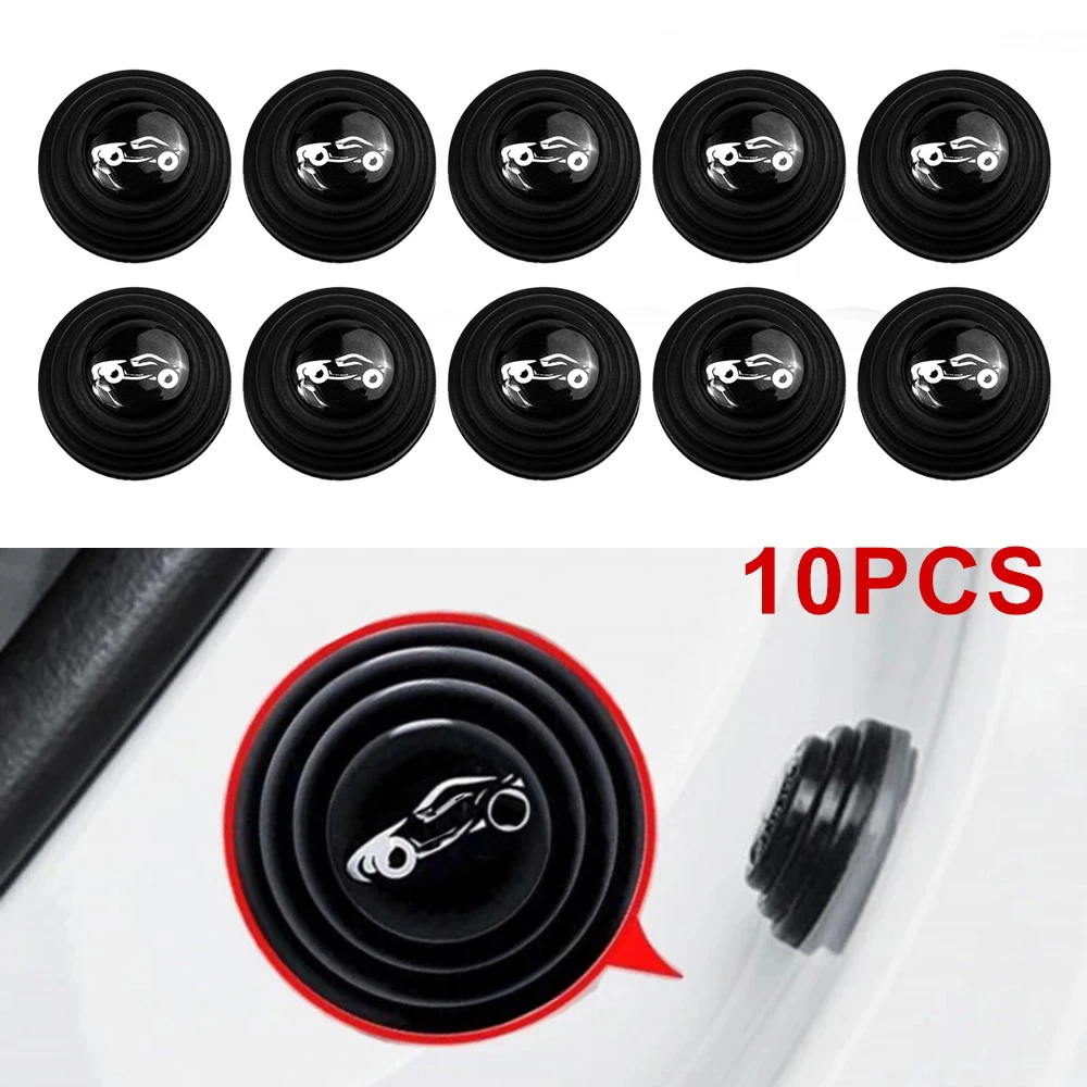 

10PCS Car Door Anti-Shock Silicone Pad Anti-Collision Pad Sound Insulation Gasket Durable For Car Door Maintenance Accessories