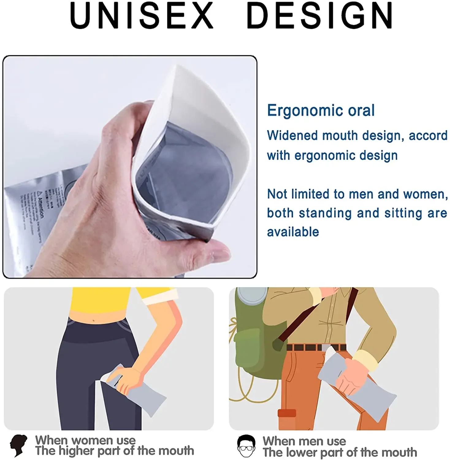 Car Mini Toilet Urine Bag Bathroom Accessories 700CC Women's Men's Elderly Outdoor Emergency Urine Bag Traffic Products Home