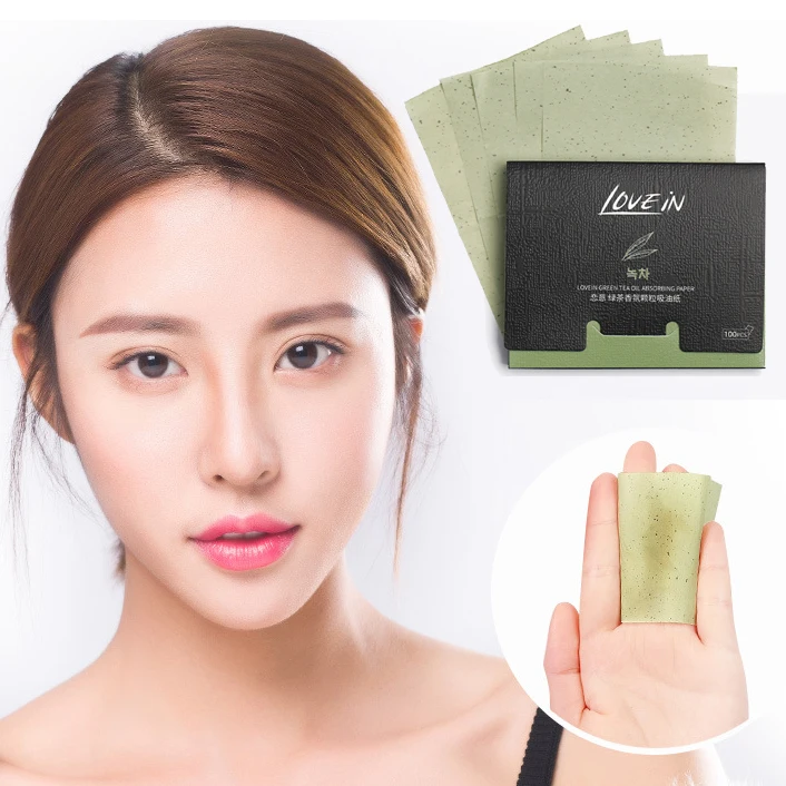 100pc Oil Absorbing Paper Wipe Your Face To Remove Oil Oil Control Bamboo Charcoal Tissue Portable Makeup Facial Cleansing Pores