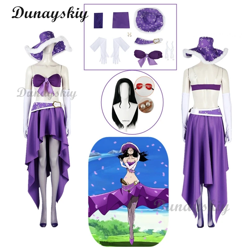 

Anime Cosplay Costume Dress Outfits Nico Robin Cosplay Costumes Party Wig Suit 15th anniversary Nico Robin