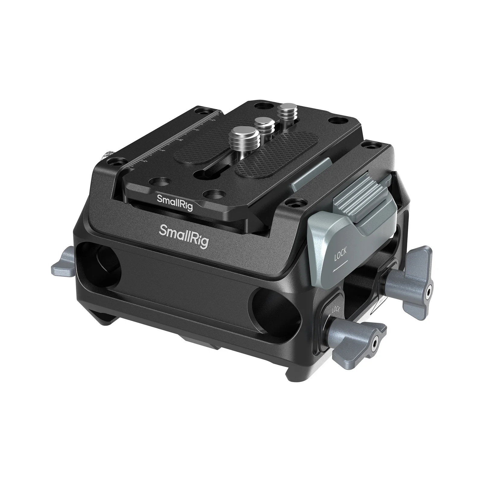 SmallRig Manfrotto-Typ Montageplatten-Set mit 15mm Dual Rod Clamp für Follow Focus Matte Box und V-Mount Akkuplatten für 501 Typ – Detail 1